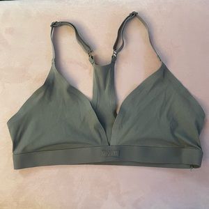 Skims Smooth Rib Racerback Triangle Bralette